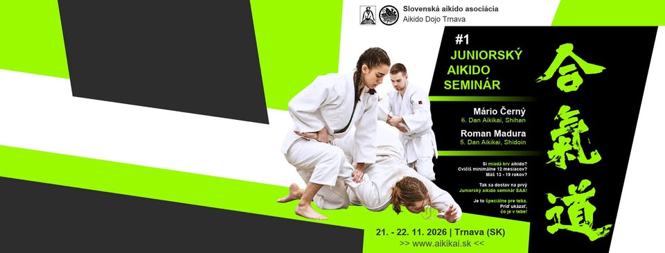 Juniorský aikido seminár #1 | Trnava (SK) | 21. - 22. Nov. 2026