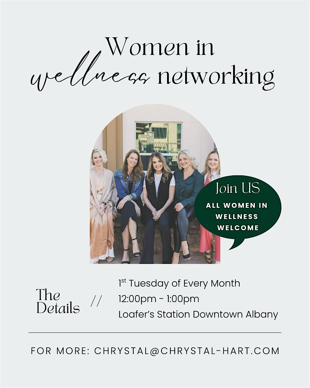 Women in Wellness Collective: Monthly Networking Lunch (1st Tuesday)