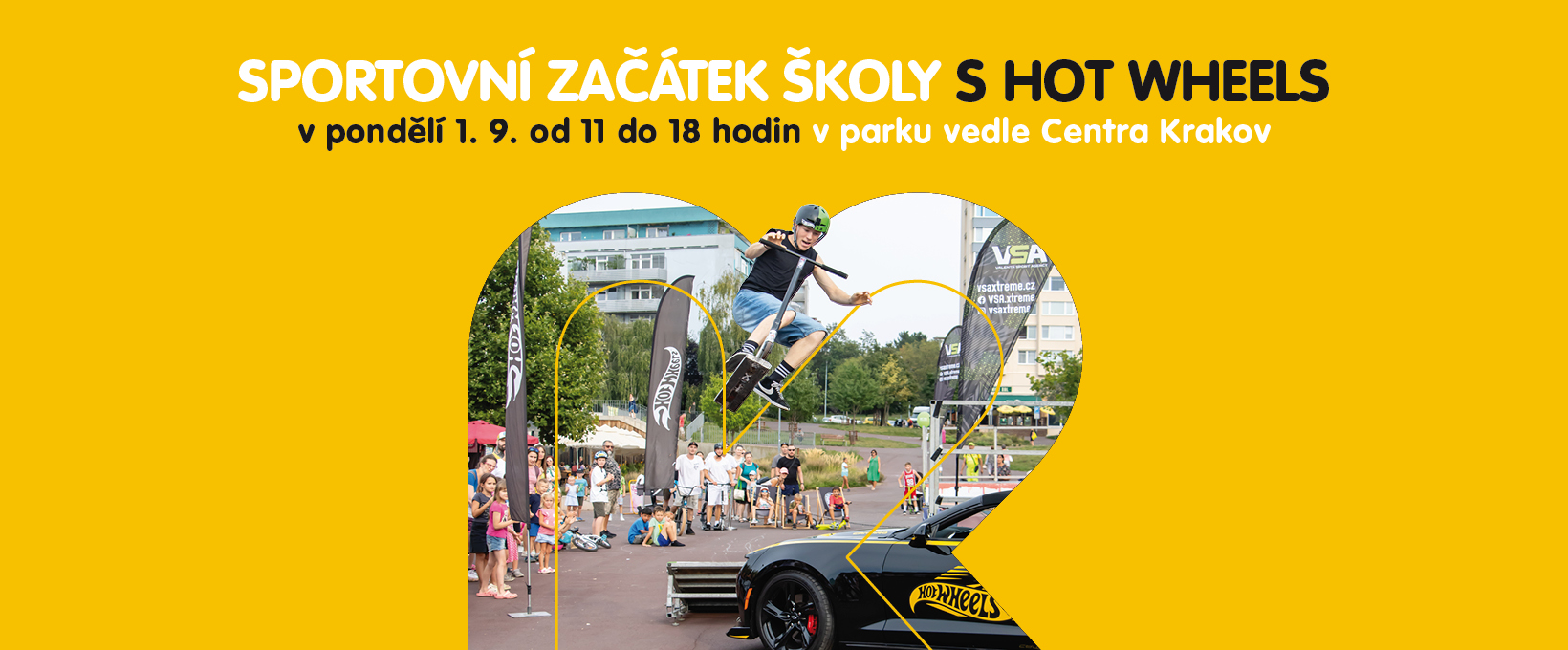 Sportovní začátek školy s Hot Wheels