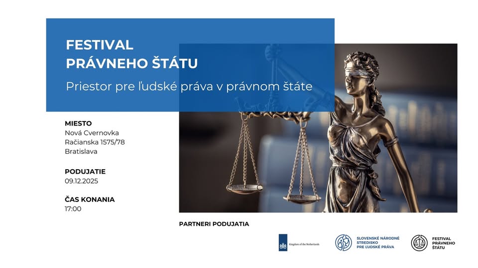 Festival právneho štátu 2025: Priestor pre ľudské práva v právnom štáte