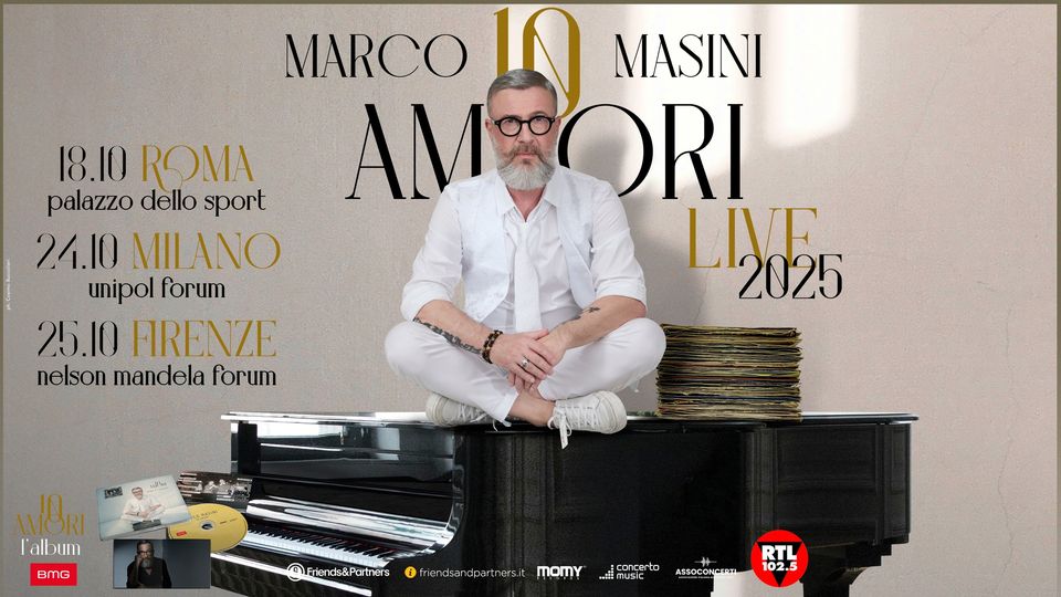 MARCO MASINI - 10 AMORI LIVE 2025 // Milano
