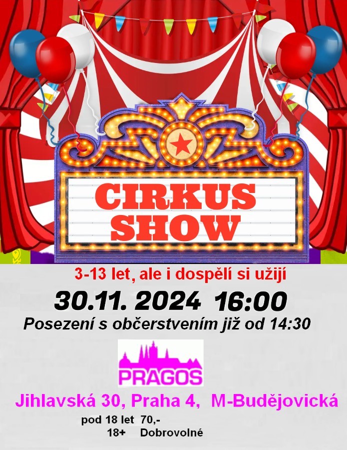 CIRKUS ORIGINÁL KVĚTINKA – INTERAKTIVNÍ SHOW PRO DĚTI, ALE I DOSPĚLÉ