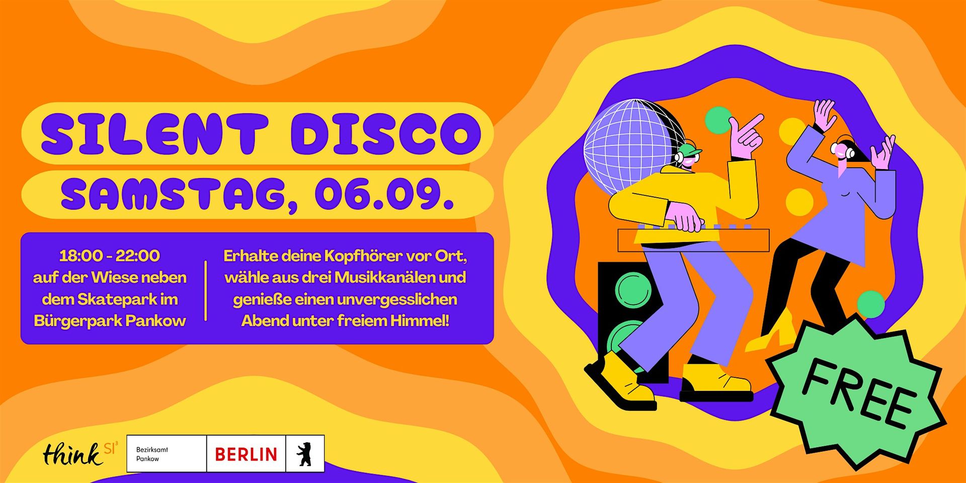 Silent Disco im Bürgerpark Pankow