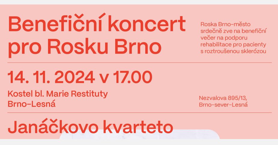 Benefiční koncert pro Rosku Brno
