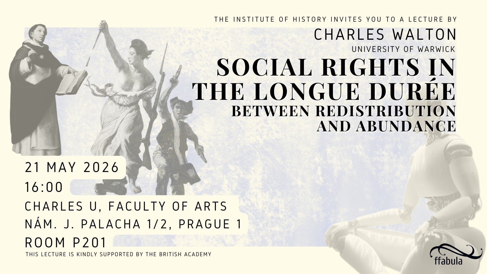 Přednáška Dr. Ch. Waltona: Social Rights in the Longue durée: Between Redistribution and Abundance