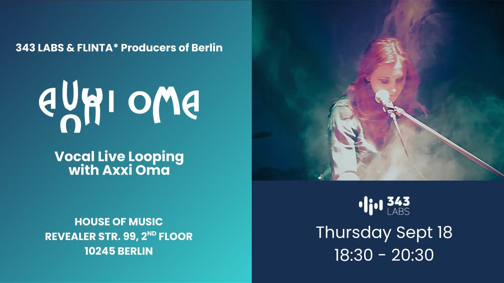 Vocal Live Looping Workshop with Axxi Oma