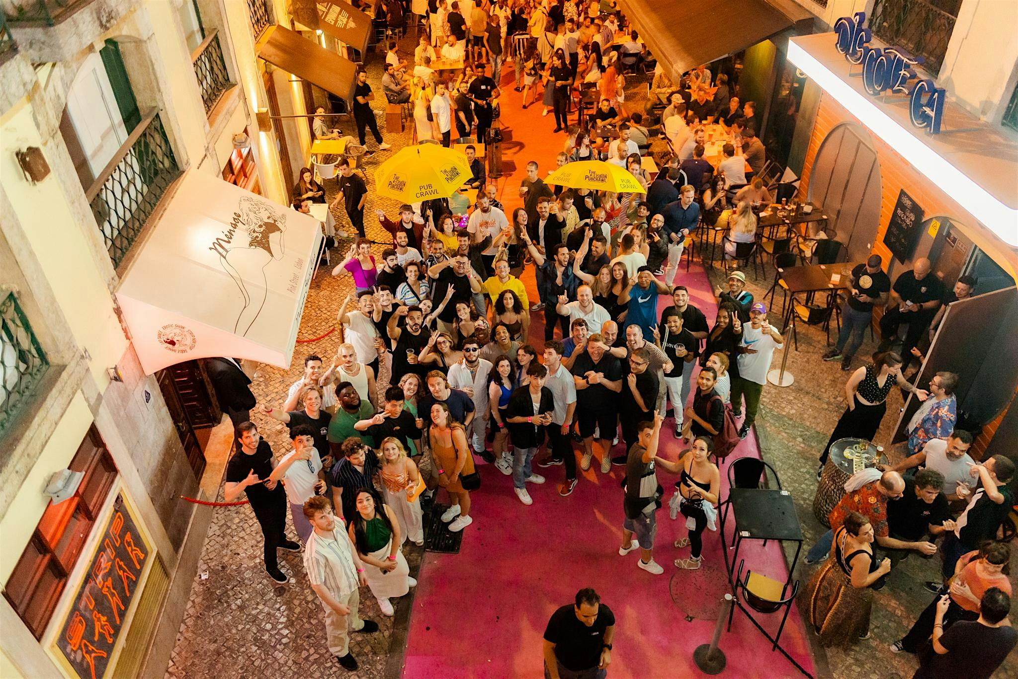 Lisbon PinkStreet Pubcrawl: Open bar, drinks & VIP Club Night/Entry