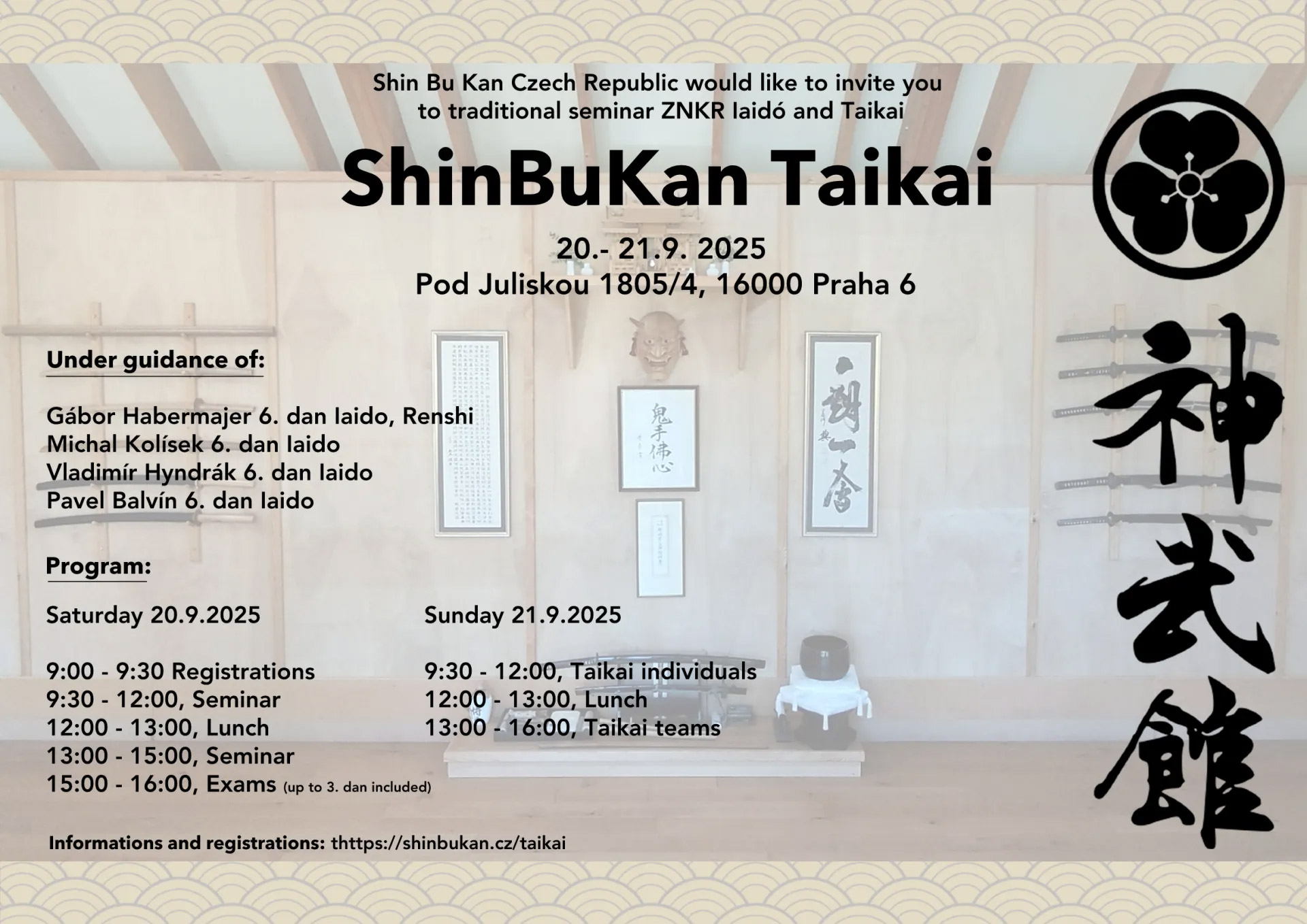 Shinbukan Taikai 2025 (+ Exams up to 3rd Dan)