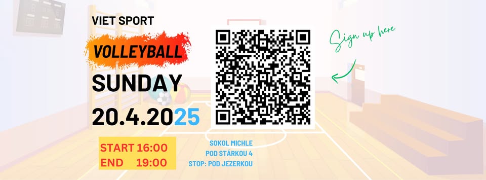 Viet Sport VOLLEYBALL 20.4.2025 16:00 - 19:00