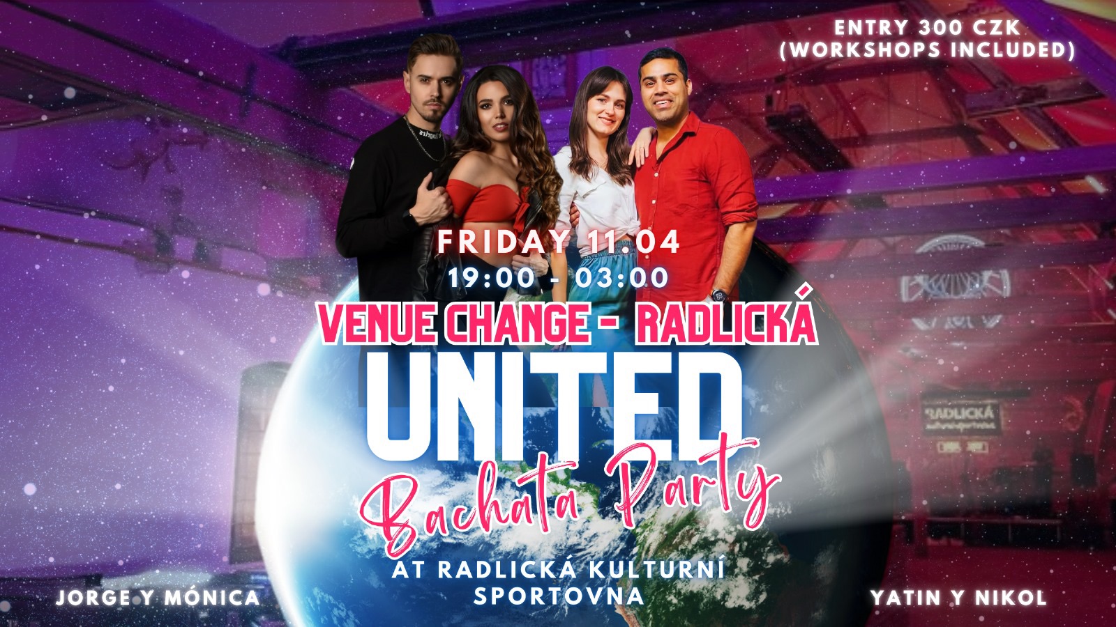 UNITED 🏀 Bachata Party - Radlická Kulturní Sportovna