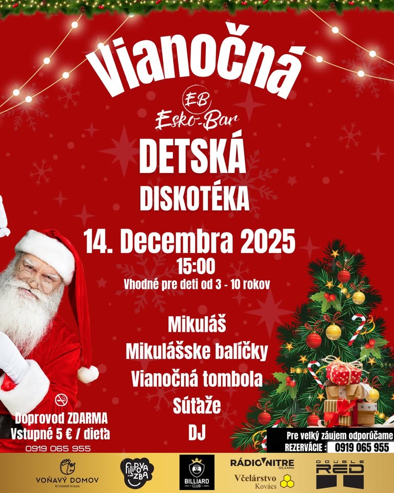 Vianočná detská diskotéka