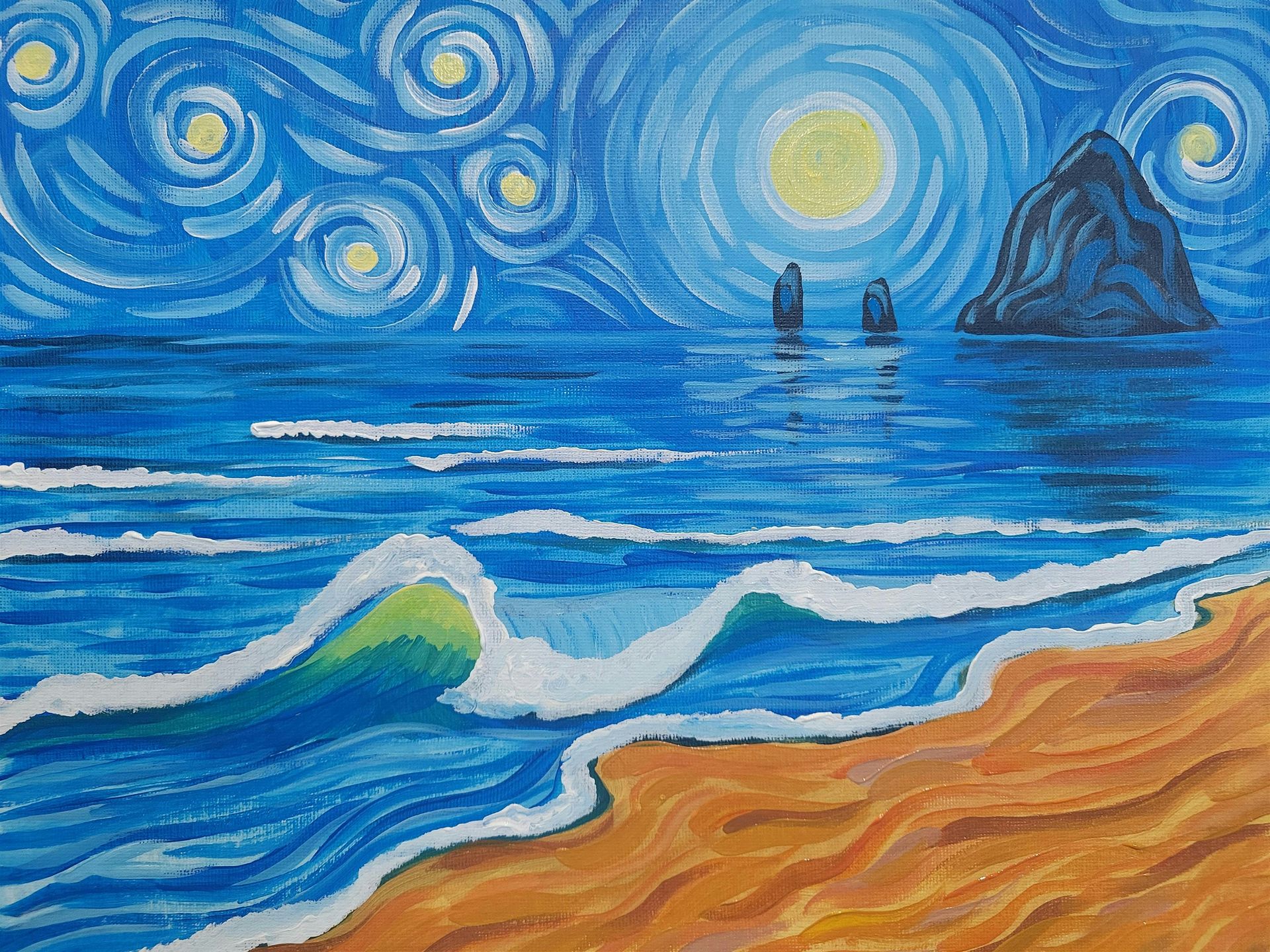 Starry Night Cannon Beach Public Paint Night *NEW VENUE!