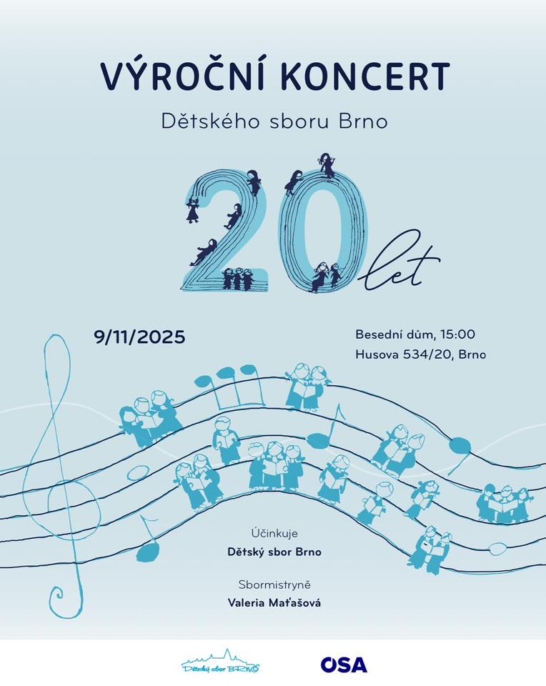 Výroční koncert Dětského sboru Brno
