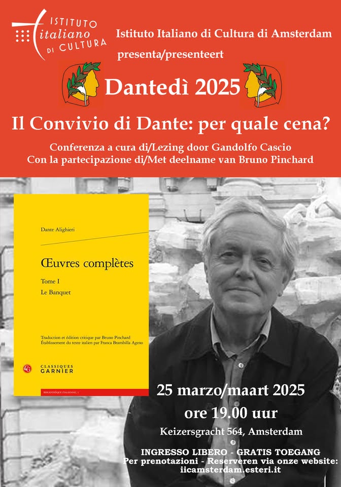 Il Convivio di Dante: per quale cena? - Conferenza con Bruno Pinchard e Gandolfo Cascio