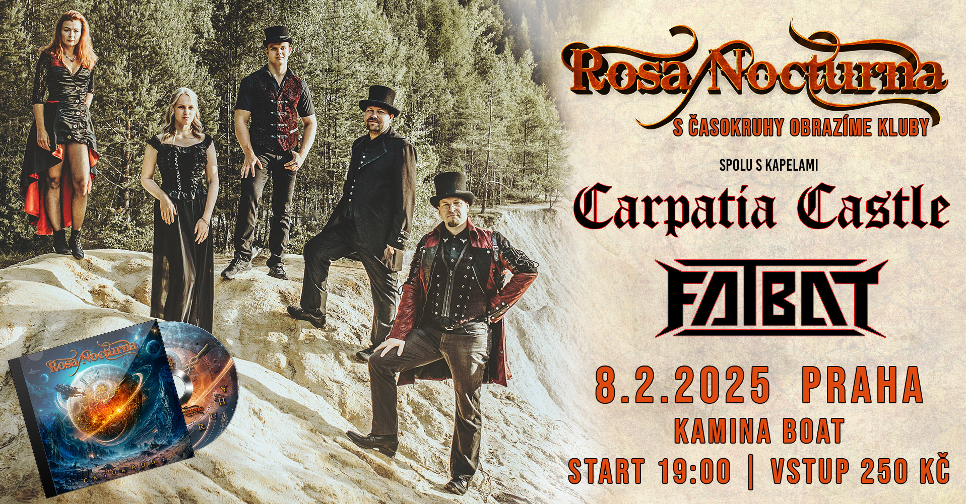 Časokruhy tour: Rosa Nocturna | Carpatia Castle | Fat Bat