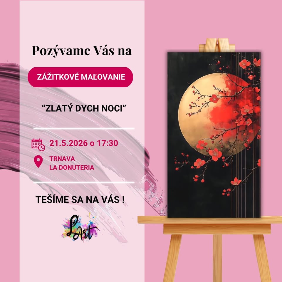 Zážitkové maľovanie- Zlatý dych noci
