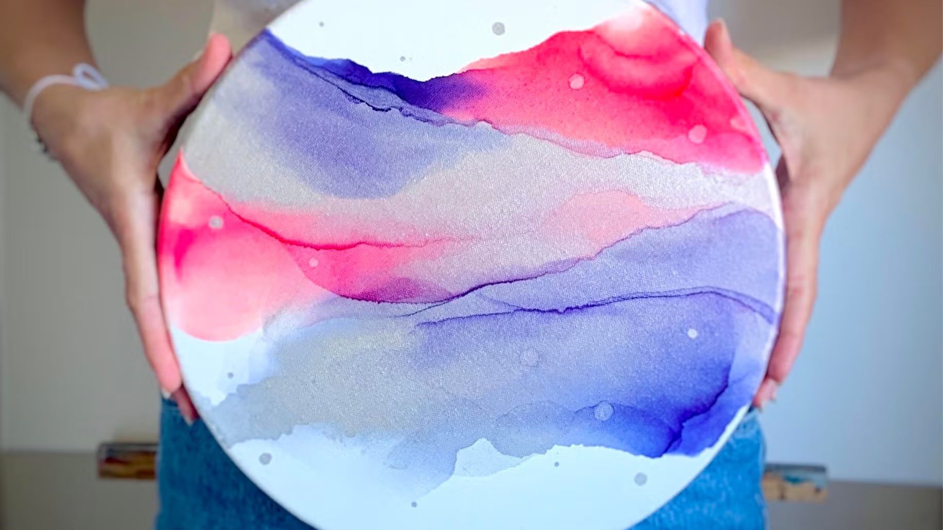 ALCOHOL INK painting workshop