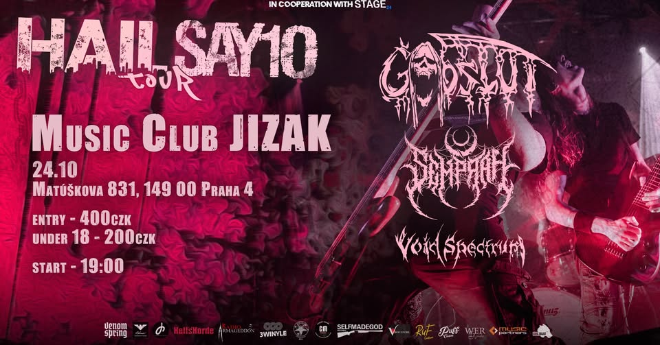 PRAHA! HailSAY10 Tour: Godslut / Semprah / Void Spectrum - JIZAK | 24.10.2025