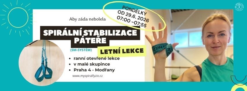 Letní lekce spirální stabilizace páteře (SM-SYSTÉM)