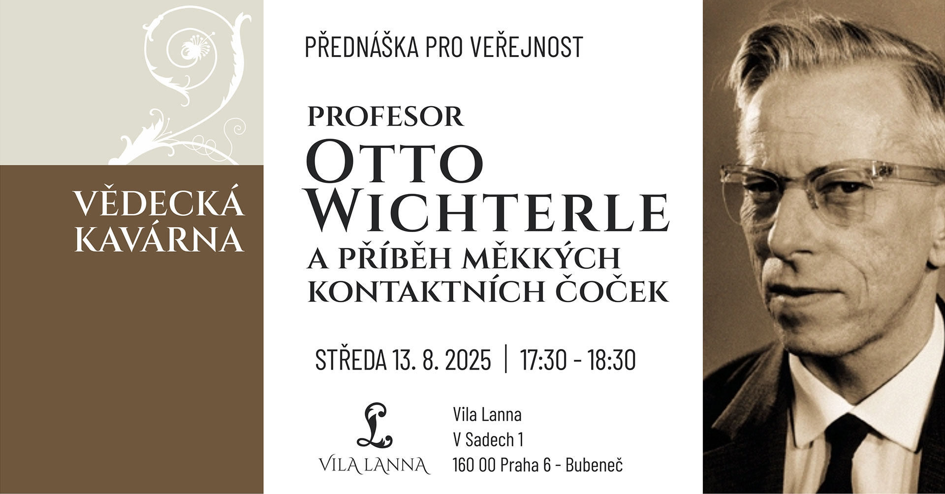 Vědecká kavárna: Profesor Otto Wichterle a příběh měkkých kontaktních čoček