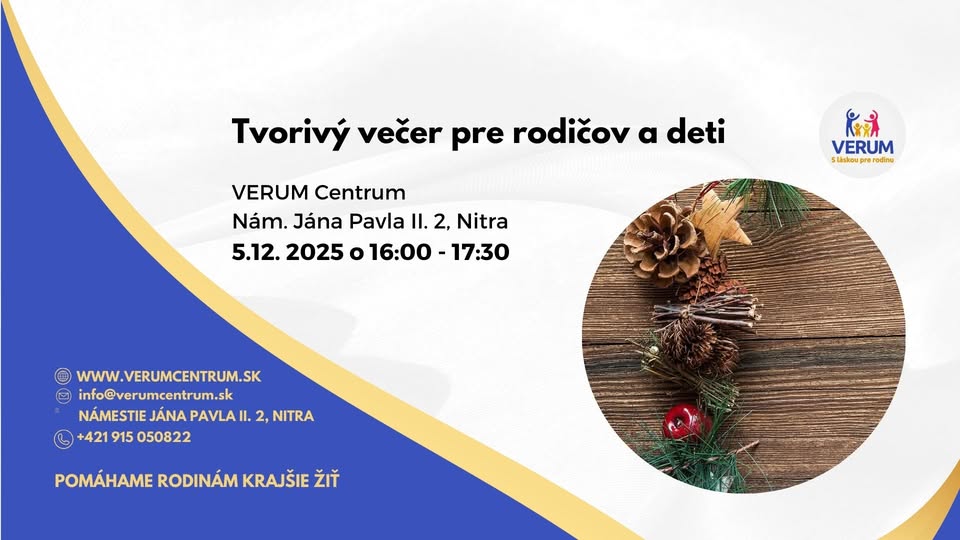 Tvorivý večer pre rodičov a deti