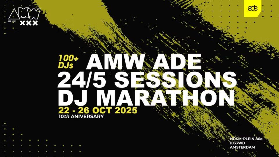 🎧 ADE DJ Marathon – 10th Edition