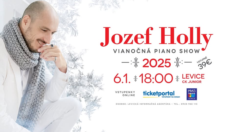 JOZEF HOLLY - Vianočná Piano Show LEVICE