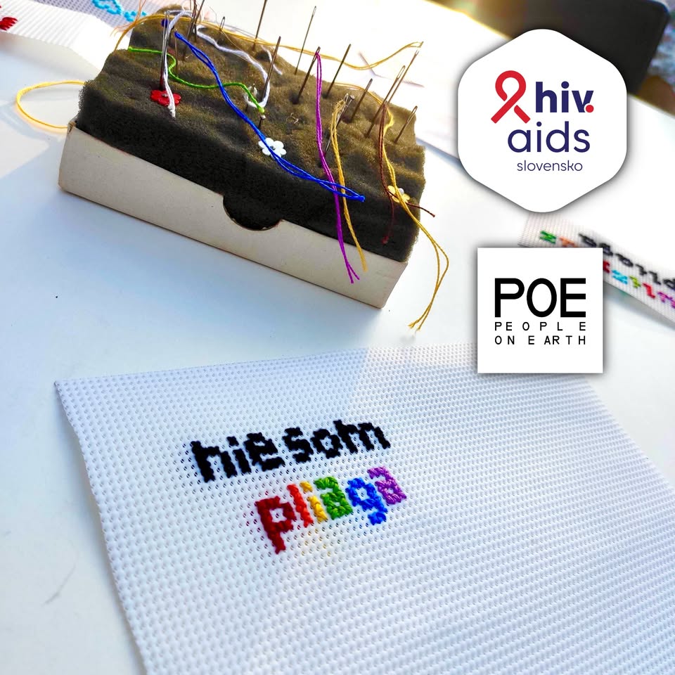 🎗️  🌈 Erste Colours & QUEER VYŠÍVANIE na podporu ľudí s HIV a AIDS 🌈 🎗️