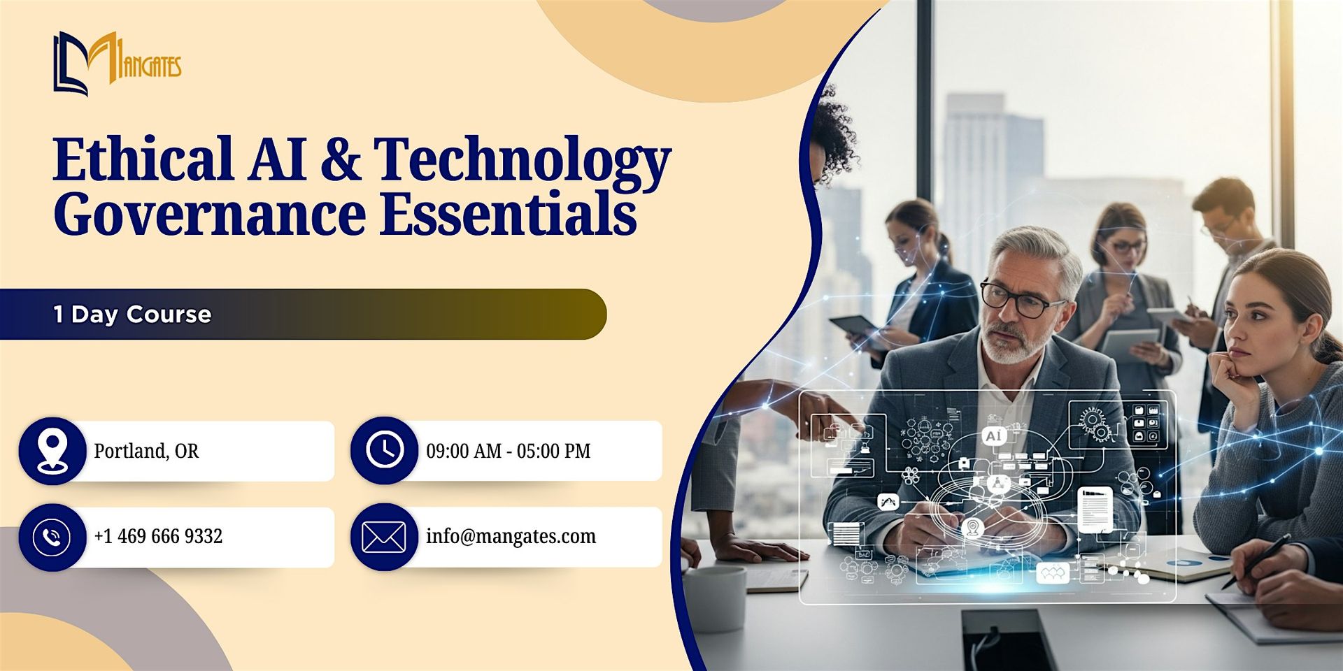 Ethical AI & Technology Governance Essentials – 1 Day Course, Portland, OR