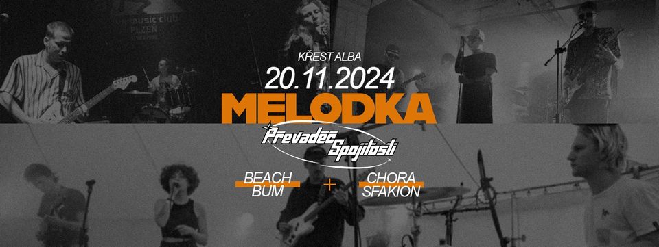 Převaděč Spojitosti (křest alba NA KONCI ŘADY) + Beach Bum + Chora Sfakion