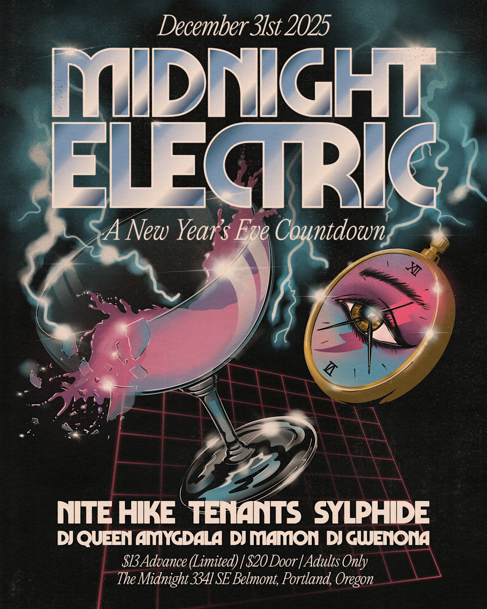 MIDNIGHT ELECTRIC - Midnight's NYE Party!