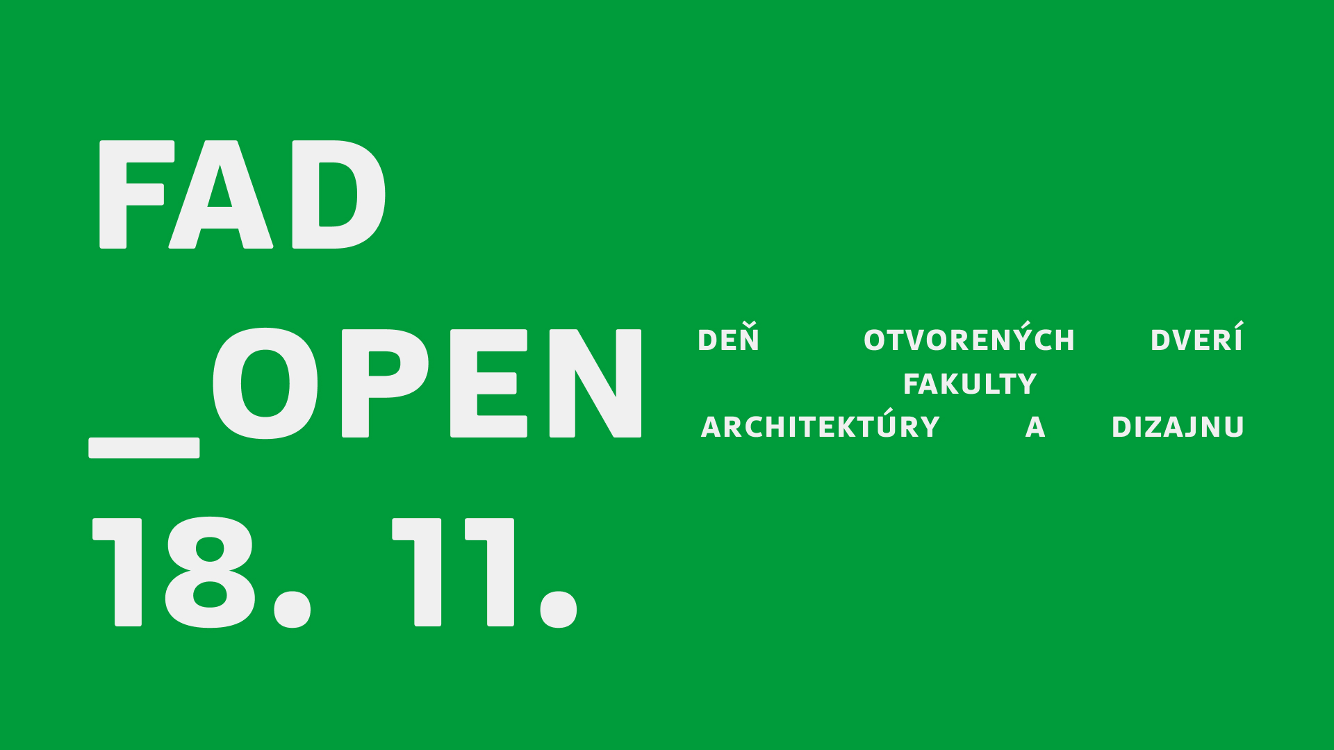 FAD_OPEN: Deň otvorených dverí
