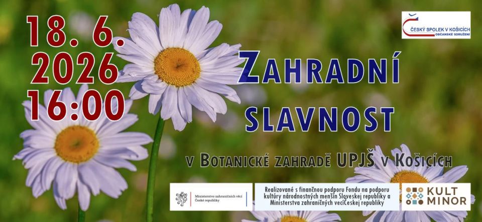 Zahradní slavnost Českého spolku 2026