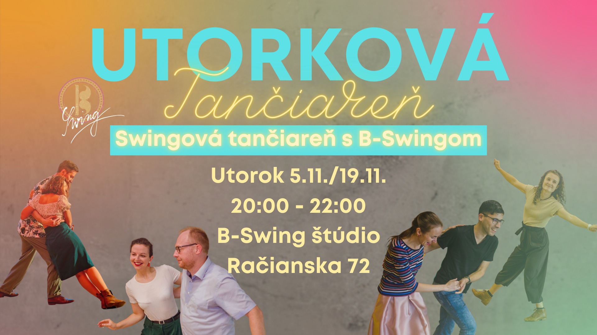 Utorková swingová tančiareň v štúdiu