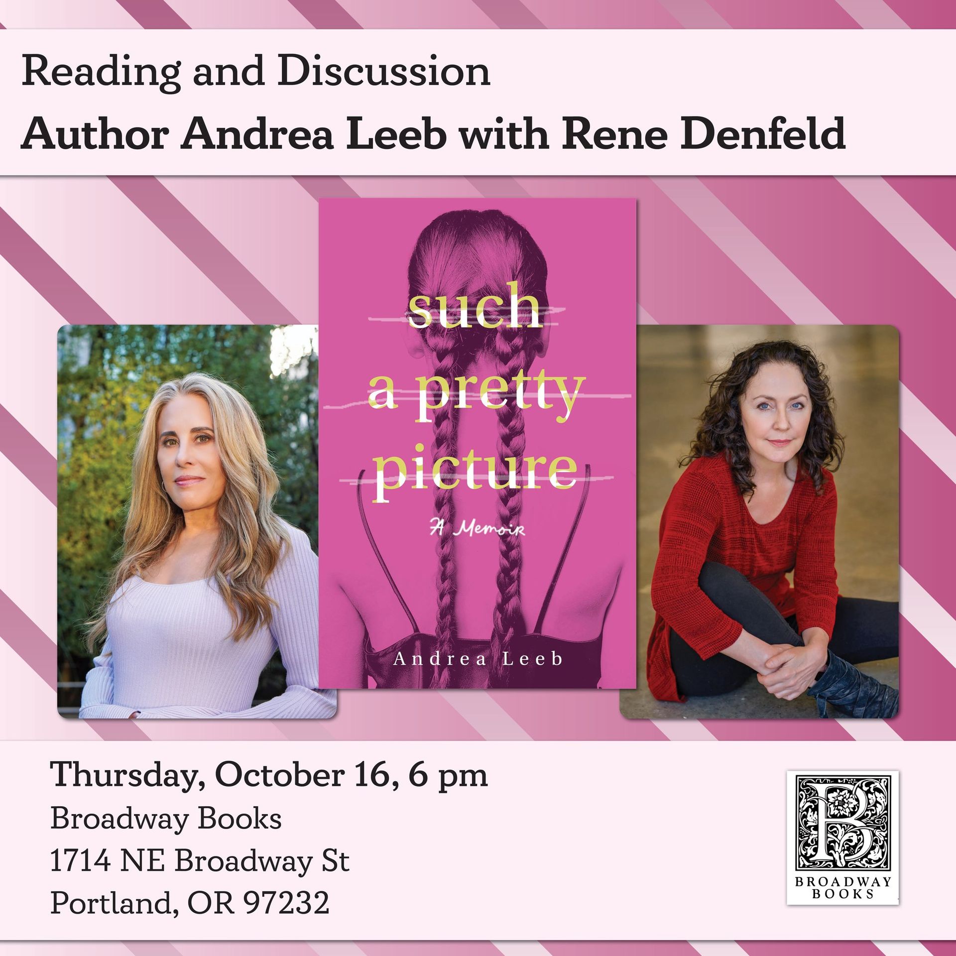 Andrea Leeb and Rene Denfeld reading and discussion