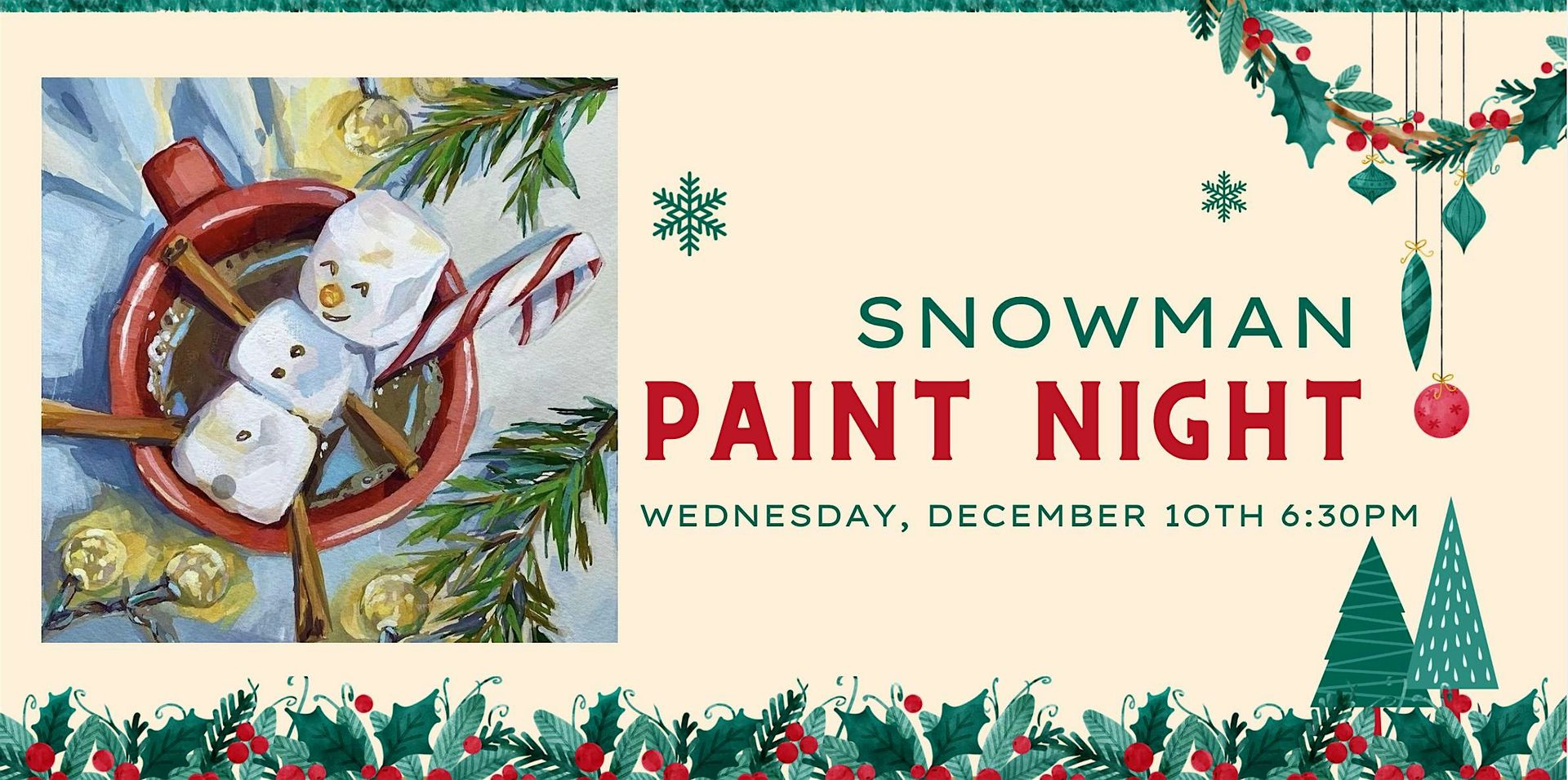 Snowman Painting - Lazy Days Portland