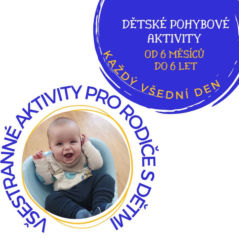 Dětské pohybové aktivity - cvičení pro maminky s dětmi 12 měsíců +