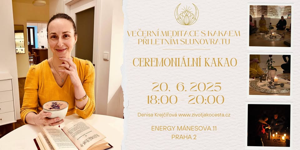 Večerní meditace s kakaem při letním slunovratu:  Ceremoniální kakao