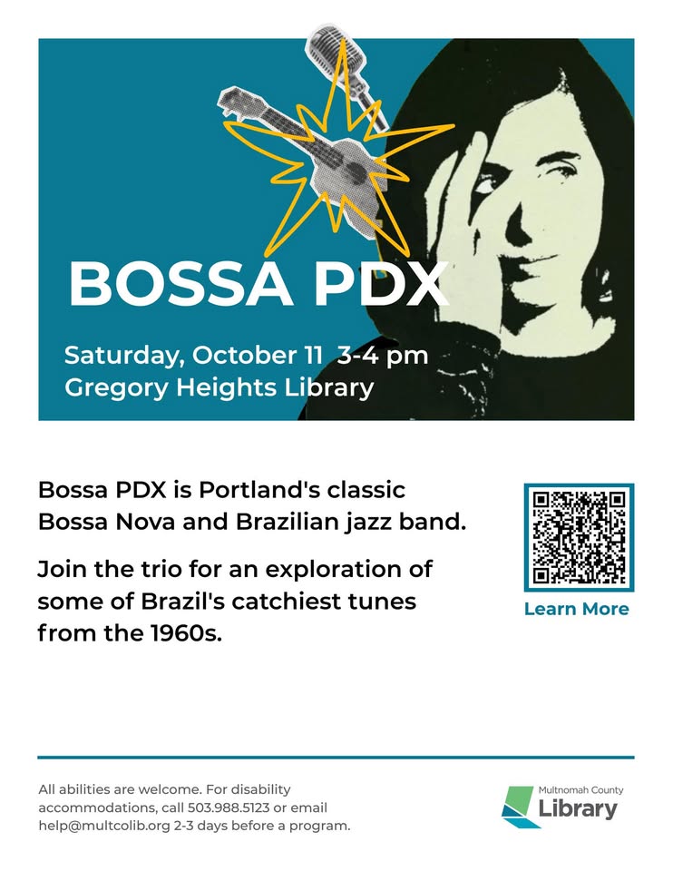 Bossa PDX (trio) at Gregory Heights Library