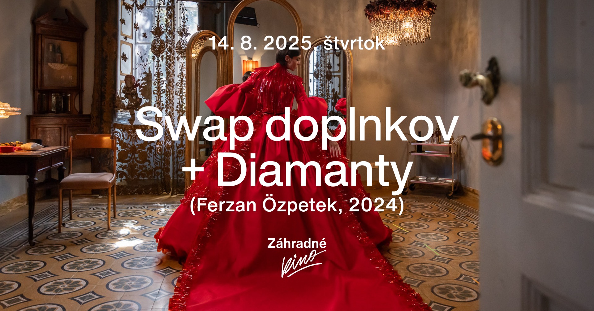 Swap doplnkov + film Diamanty v Záhradnom kine