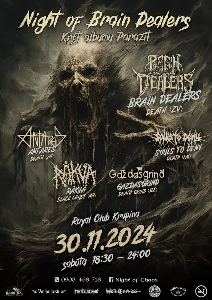 NIGHT OF BRAIN DEALERS (Krst albumu "Parazit")