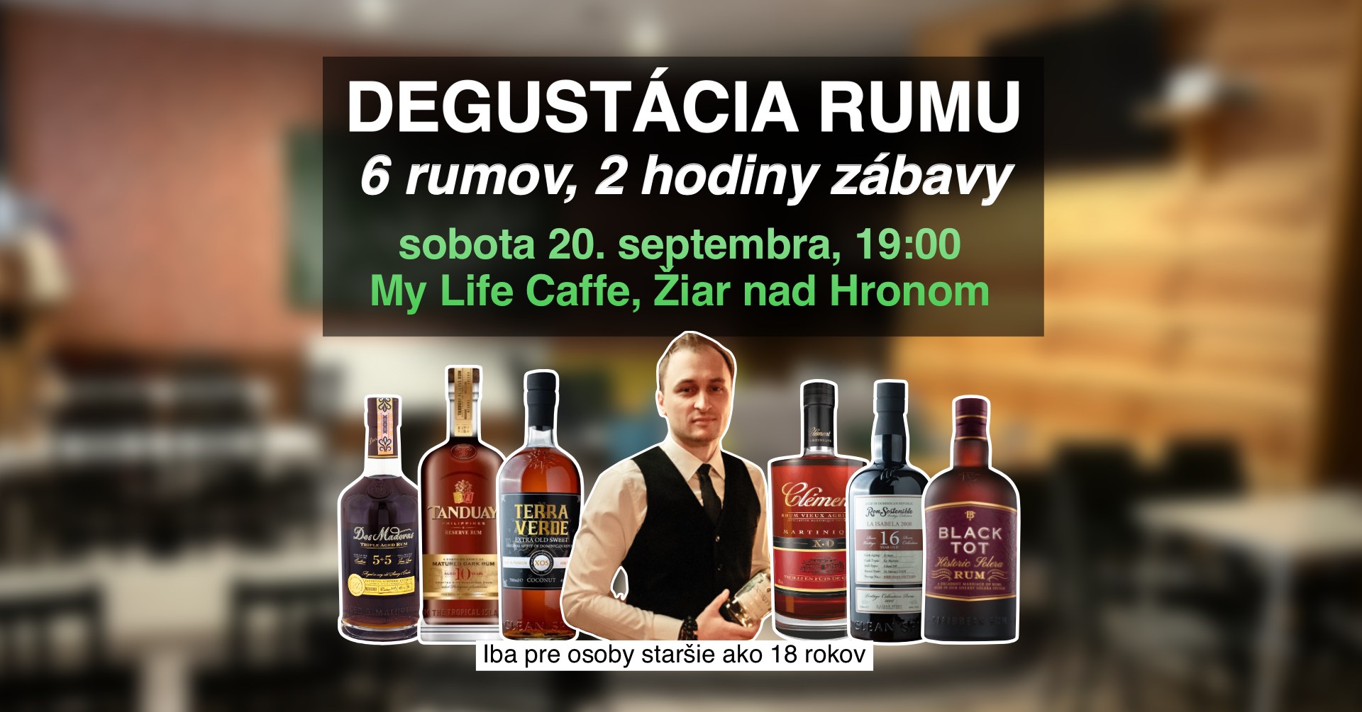 Zážitková Degustácia Rumov v Žiari nad Hronom - z Barbadosu na Filipíny