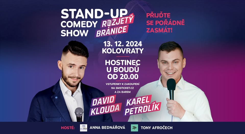 Stand-up Comedy Show ROZJETÝ BRÁNICE v Kolovratech u Prahy
