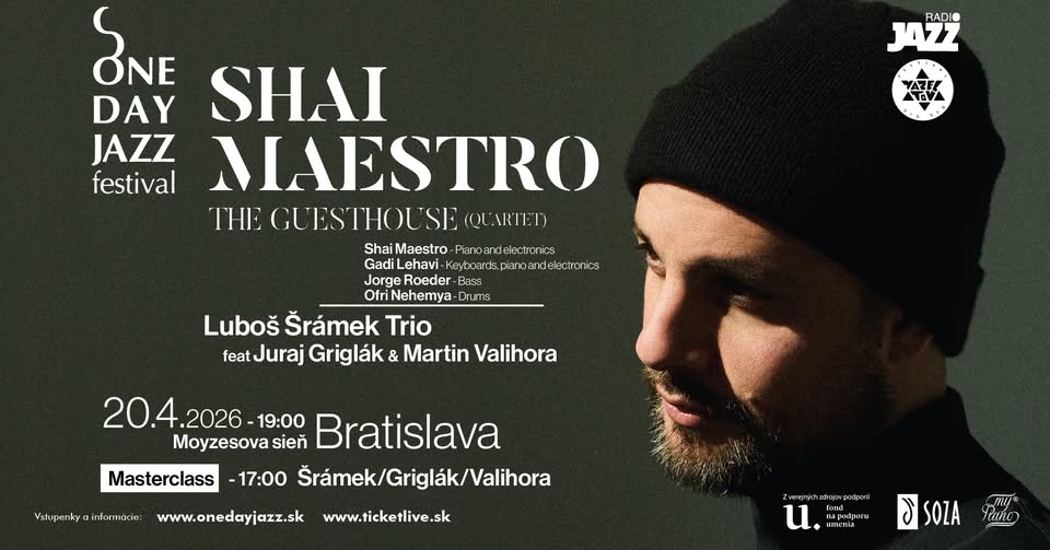 SHAI MAESTRO | Ľuboš Šrámek Trio | Masterclass | One Day Jazz Festival