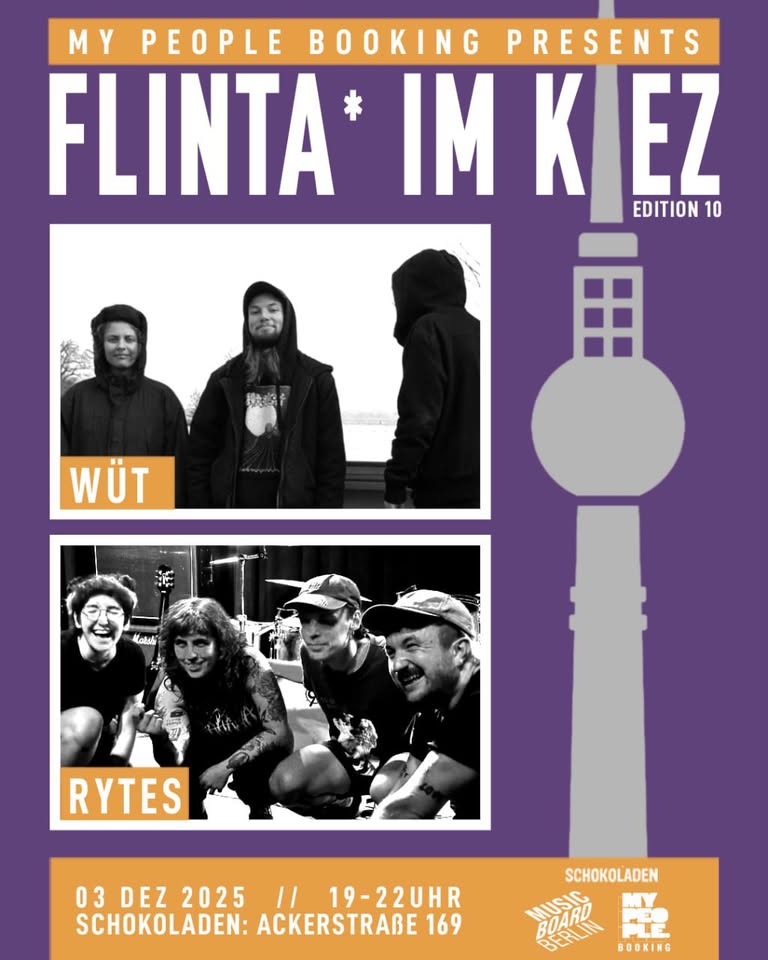 FLINTA IM KIEZ #10 w/ WÜT (hc-punk) & RYTES (anarcho-hc)