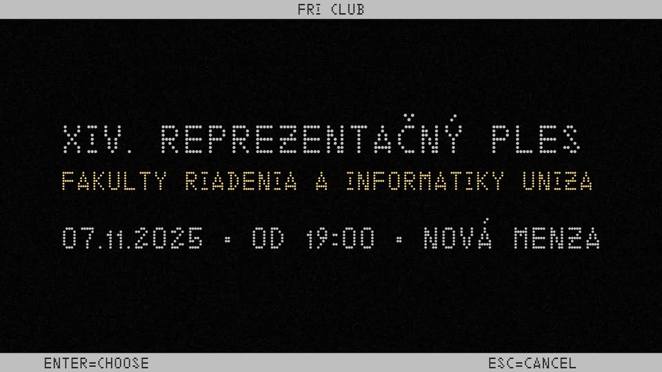 XIV. Reprezentačný ples Fakulty riadenia a informatiky UNIZA