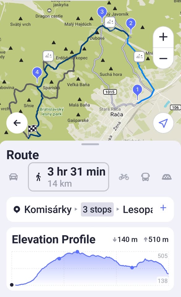 Saturday Hike (Komisarky, Biely Kriz, U Slivu, Lesopark ), 11:00 am, 4 Hours+