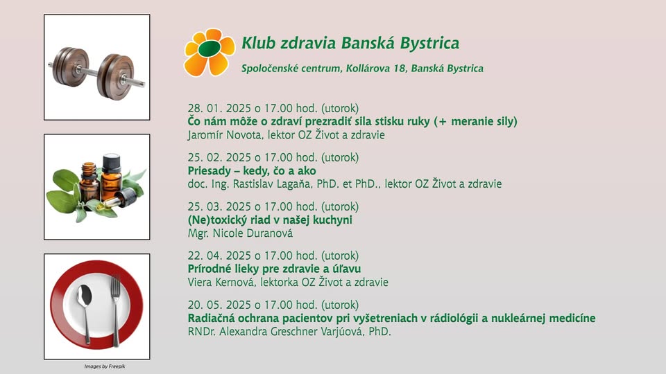 Klub zdravia Banská Bystrica 2025