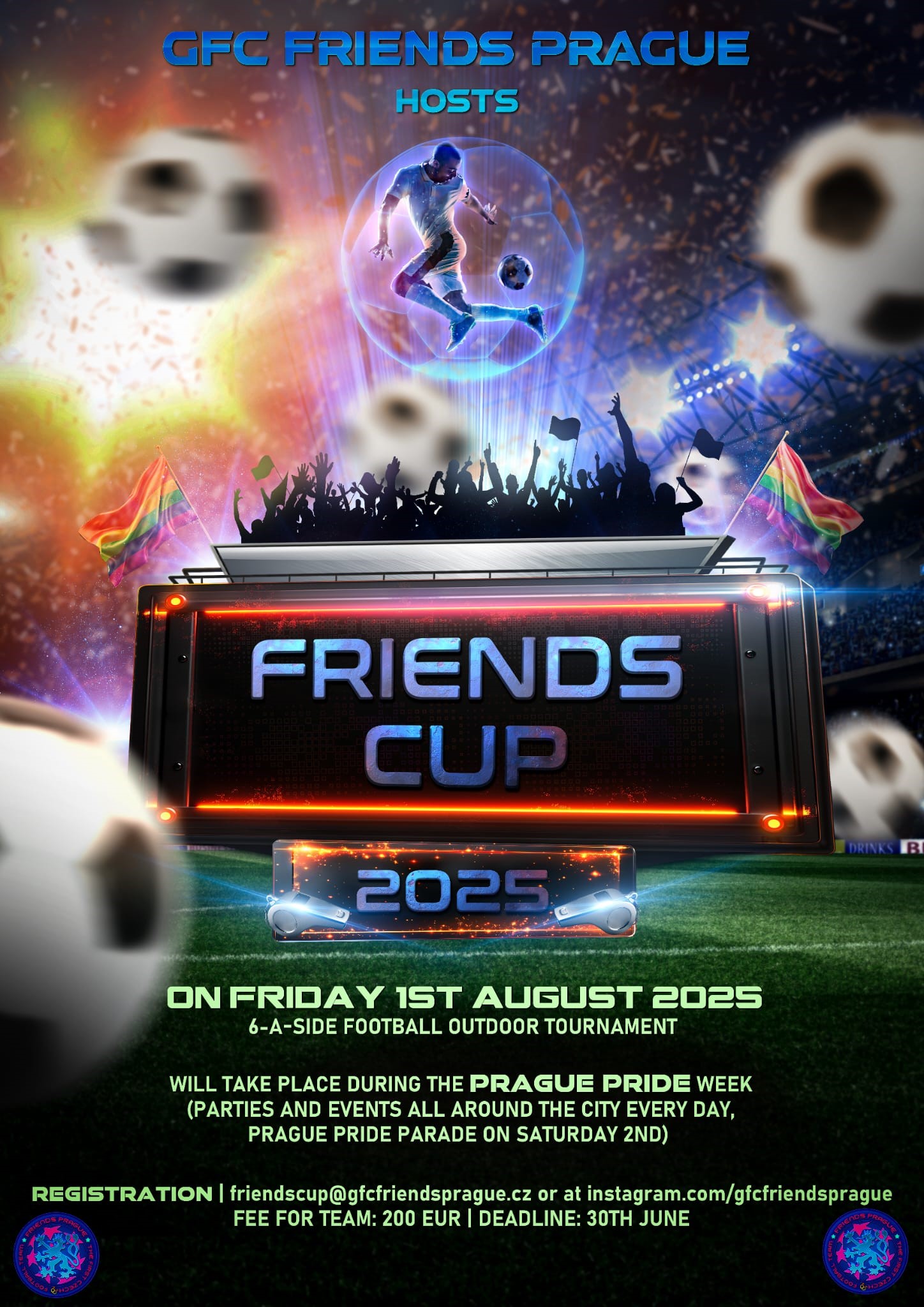 FRIENDS CUP 2025 - Prague Pride  football tournament