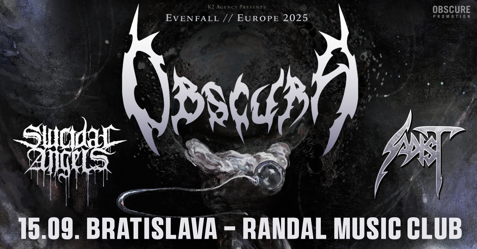 OBSCURA, SUICIDAL ANGELS, SADIST - Bratislava
